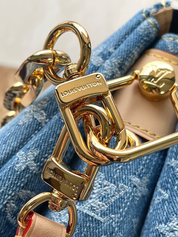 1:1 Replica Louis Vuitton Coussin PM Cotton Denim M24564 Luxury Bag For Women -  26cm