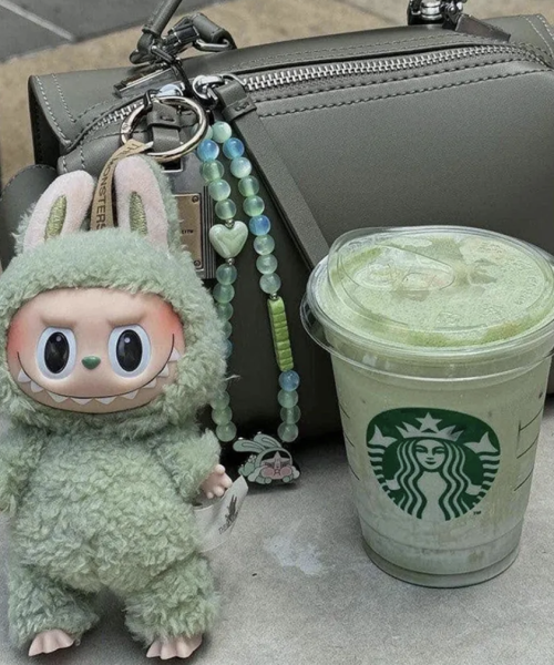Green Grape Labubu Bag Charm
