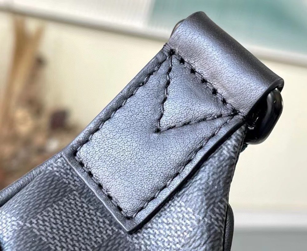 [REP 1:1] Louis Vuitton Damier Graphite Discovery Bumbag Unique Bag For Unisex N40187 - 47cm