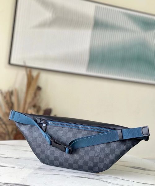 [REP 1:1] Louis Vuitton Damier Graphite Discovery Bumbag Unique Bag For Unisex N40187 - 47cm