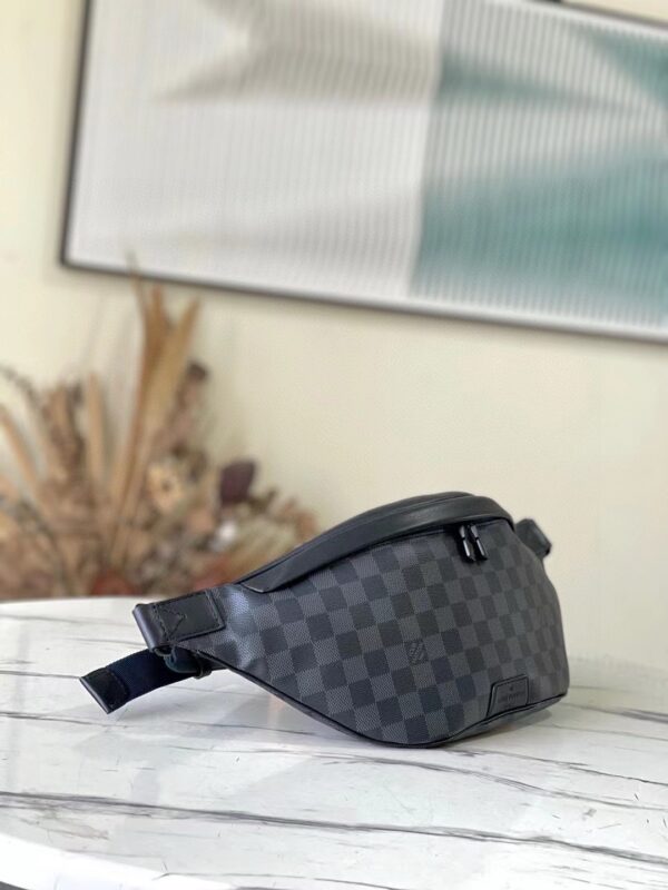 [REP 1:1] Louis Vuitton Damier Graphite Discovery Bumbag Unique Bag For Unisex N40187 - 47cm