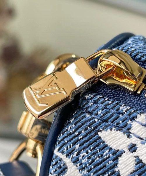 [REP 1:1] Louis Vuitton Nano Speedy Monogram Jacquard Denim Blue Unique Bag For Women M81168 - 16cm