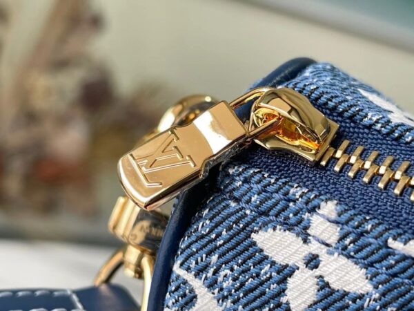 [REP 1:1] Louis Vuitton Nano Speedy Monogram Jacquard Denim Blue Unique Bag For Women M81168 - 16cm