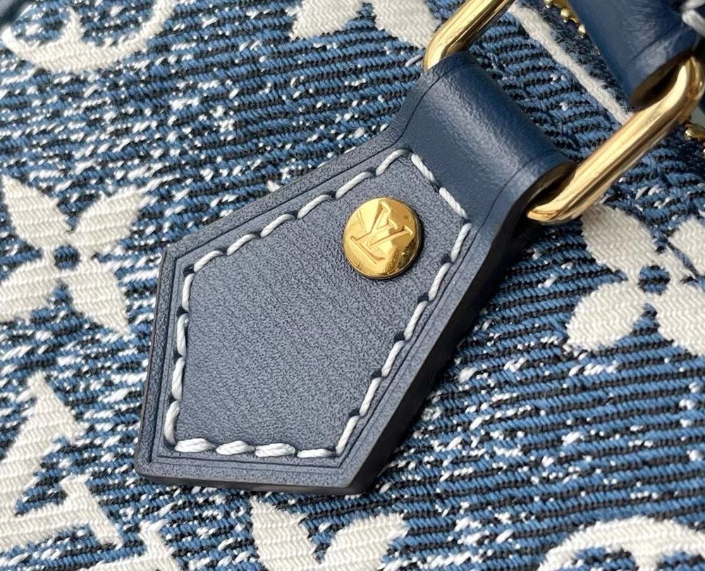 [REP 1:1] Louis Vuitton Nano Speedy Monogram Jacquard Denim Blue Unique Bag For Women M81168 - 16cm