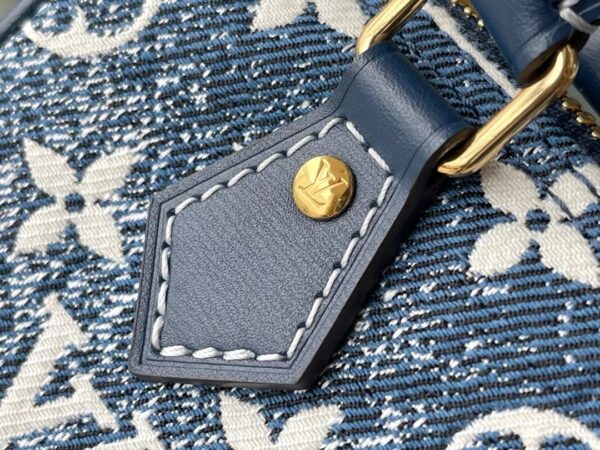 [REP 1:1] Louis Vuitton Nano Speedy Monogram Jacquard Denim Blue Unique Bag For Women M81168 - 16cm