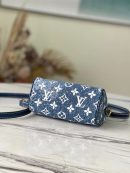 [REP 1:1] Louis Vuitton Nano Speedy Monogram Jacquard Denim Blue Unique Bag For Women M81168 - 16cm