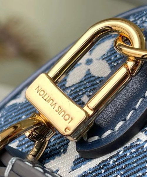 [REP 1:1] Louis Vuitton Nano Speedy Monogram Jacquard Denim Blue Unique Bag For Women M81168 - 16cm
