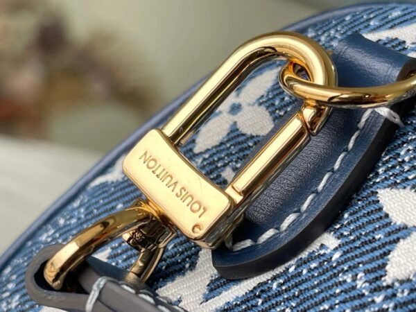 [REP 1:1] Louis Vuitton Nano Speedy Monogram Jacquard Denim Blue Unique Bag For Women M81168 - 16cm