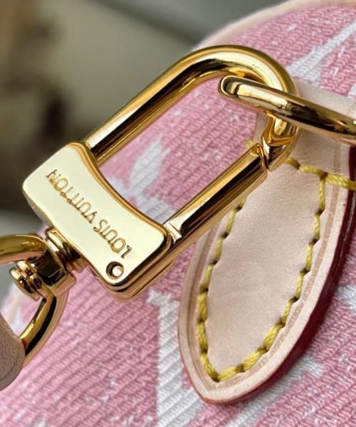 [REP 1:1] Louis Vuitton Nano Speedy Monogram Jacquard Denim Pink Unique Bag For Women M81213 - 16cm