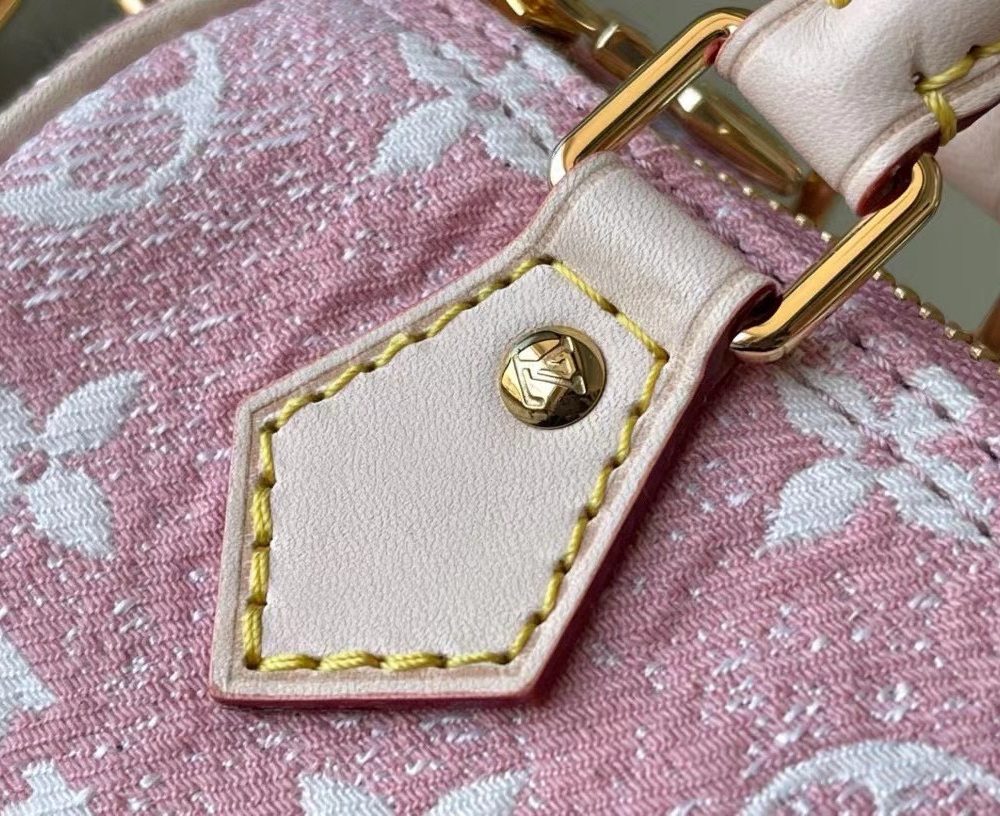 [REP 1:1] Louis Vuitton Nano Speedy Monogram Jacquard Denim Pink Unique Bag For Women M81213 - 16cm