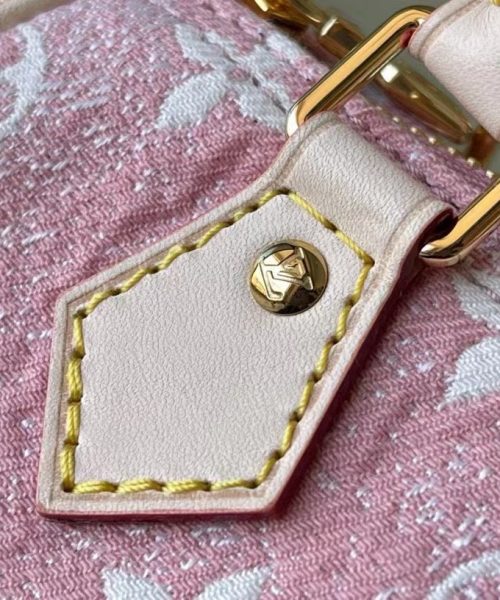 [REP 1:1] Louis Vuitton Nano Speedy Monogram Jacquard Denim Pink Unique Bag For Women M81213 - 16cm