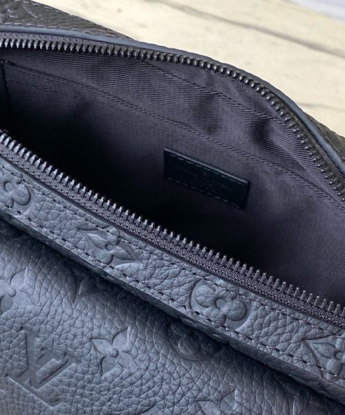 [REP 1:1] Louis Vuitton Steamer Messenger Black Taurilon Monogram Unique Bag For Women M57307 - 23.5cm