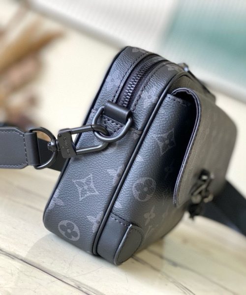 [REP 1:1] Louis Vuitton Steamer Messenger Monogram Eclipse Unique Bag For Women M46795 - 24cm