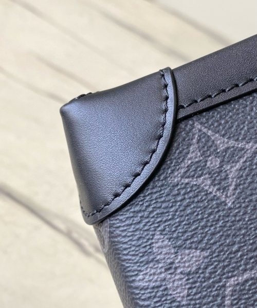 [REP 1:1] Louis Vuitton Nano Steamer Monogram Eclipse Unique Bag For Unisex M82774 - 18cm