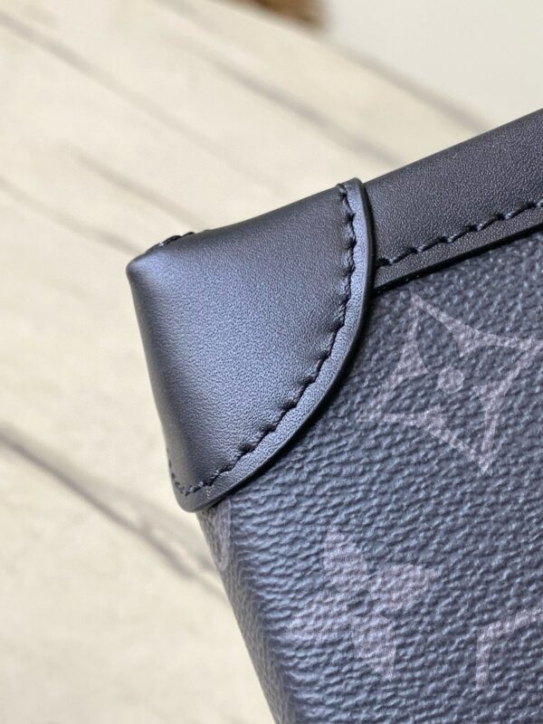 [REP 1:1] Louis Vuitton Nano Steamer Monogram Eclipse Unique Bag For Unisex M82774 - 18cm