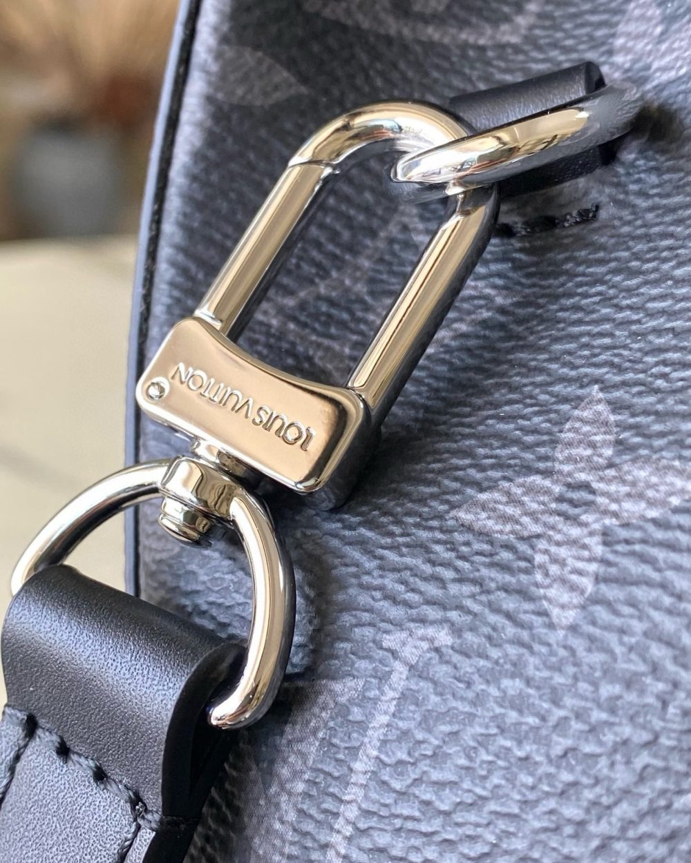 [REP 1:1] Louis Vuitton Nano Steamer Monogram Eclipse Unique Bag For Unisex M82774 - 18cm