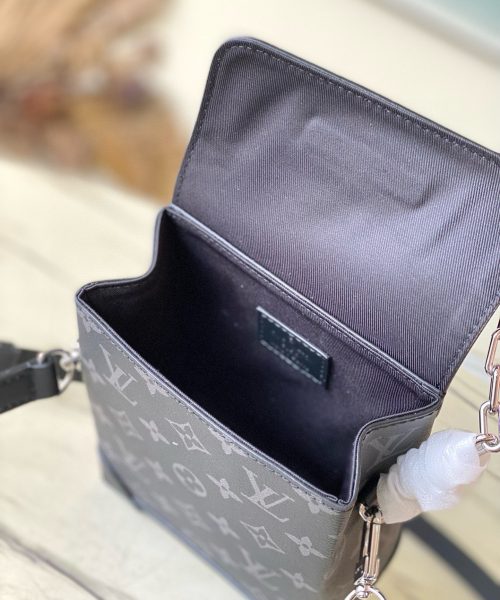 [REP 1:1] Louis Vuitton Nano Steamer Monogram Eclipse Unique Bag For Unisex M82774 - 18cm
