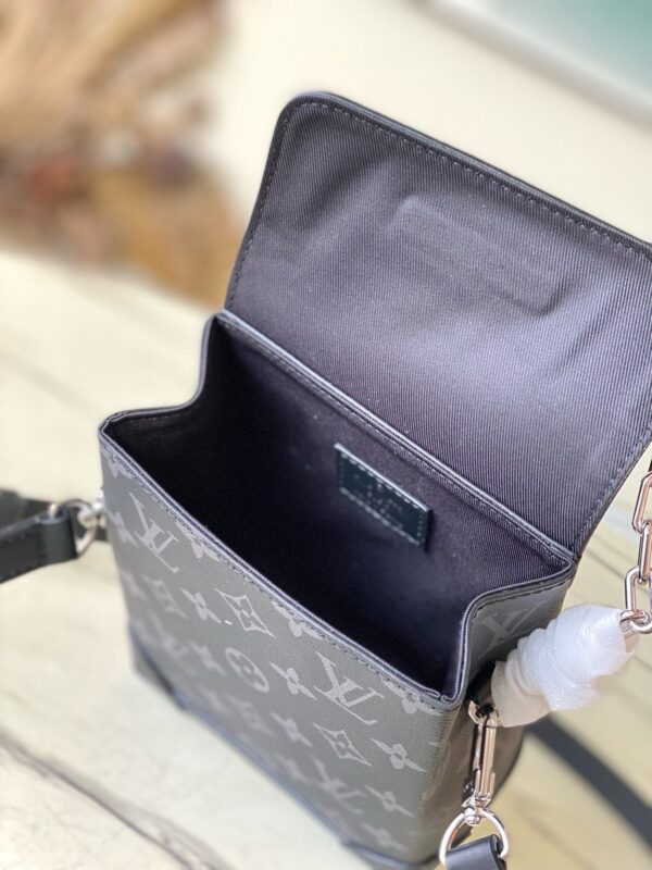 [REP 1:1] Louis Vuitton Nano Steamer Monogram Eclipse Unique Bag For Unisex M82774 - 18cm