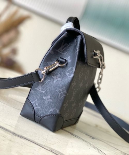 [REP 1:1] Louis Vuitton Nano Steamer Monogram Eclipse Unique Bag For Unisex M82774 - 18cm