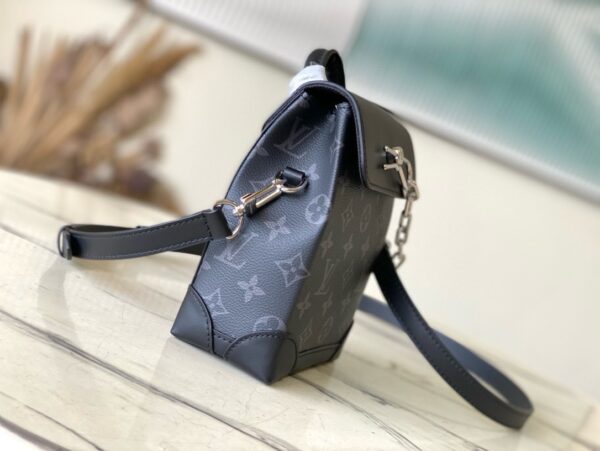 [REP 1:1] Louis Vuitton Nano Steamer Monogram Eclipse Unique Bag For Unisex M82774 - 18cm