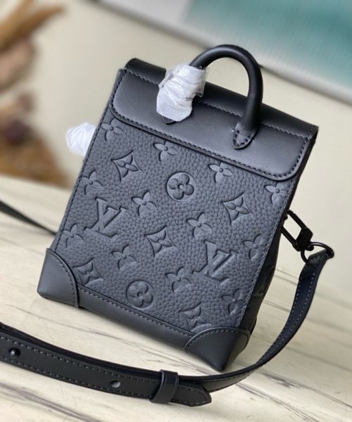 [REP 1:1] Louis Vuitton Nano Steamer Monogram Taurillon Leather LG G90 Unique Bag For Unisex M82772 - 18cm