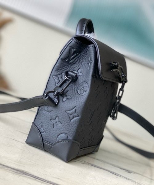 [REP 1:1] Louis Vuitton Nano Steamer Monogram Taurillon Leather LG G90 Unique Bag For Unisex M82772 - 18cm