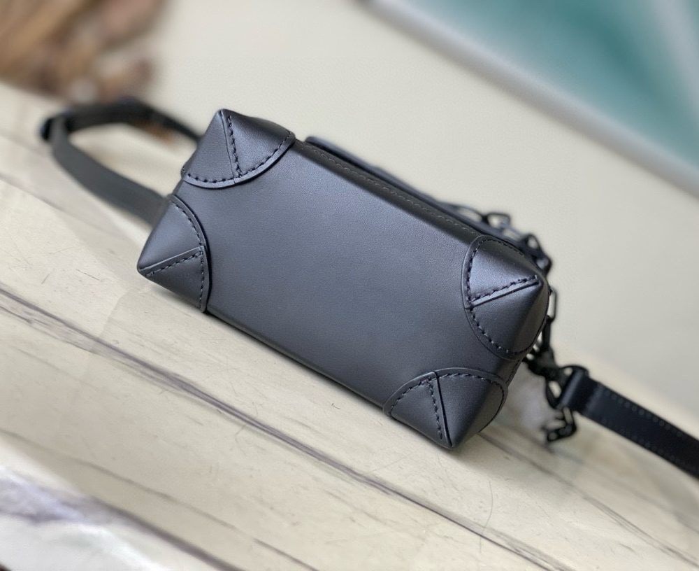 [REP 1:1] Louis Vuitton Nano Steamer Monogram Taurillon Leather LG G90 Unique Bag For Unisex M82772 - 18cm