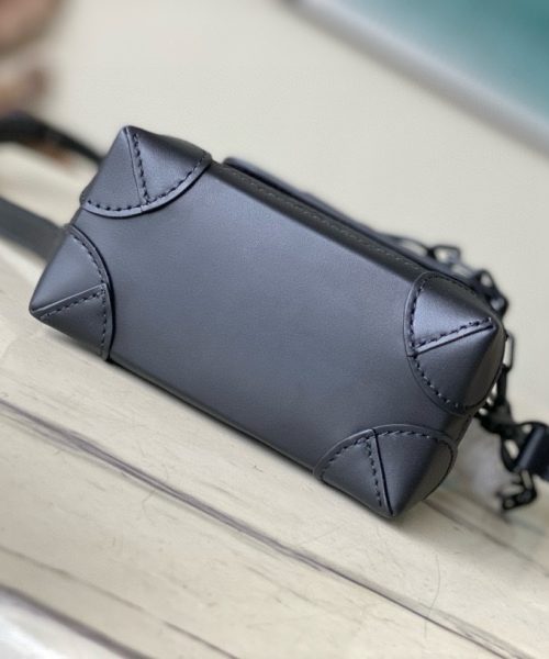 [REP 1:1] Louis Vuitton Nano Steamer Monogram Taurillon Leather LG G90 Unique Bag For Unisex M82772 - 18cm