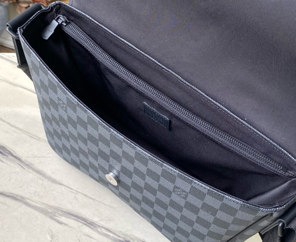 [REP 1:1] Louis Vuitton Monogram Eclipse Montsouris Messenger Shoulder Unique Bag For Women M46685 2 - 34cm