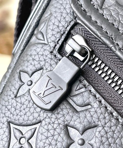 [REP 1:1] Louis Vuitton Monogram Eclipse Montsouris Messenger Shoulder Unique Bag For Women M46685 - 34cm