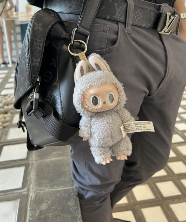 Sesame Bean Labubu Bag Charm
