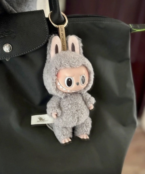 Sesame Bean Labubu Bag Charm