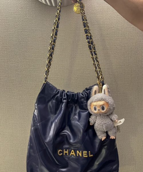 Sesame Bean Labubu Bag Charm