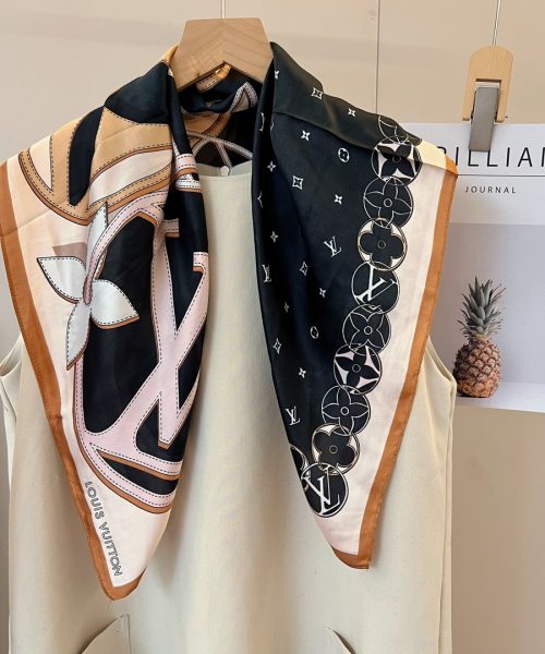 Louis Vuitton Monogram Square 70cm Silk Scarf (Random Style)