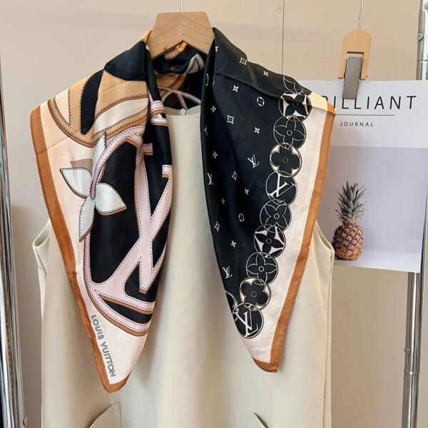 Louis Vuitton Monogram Square 70cm Silk Scarf