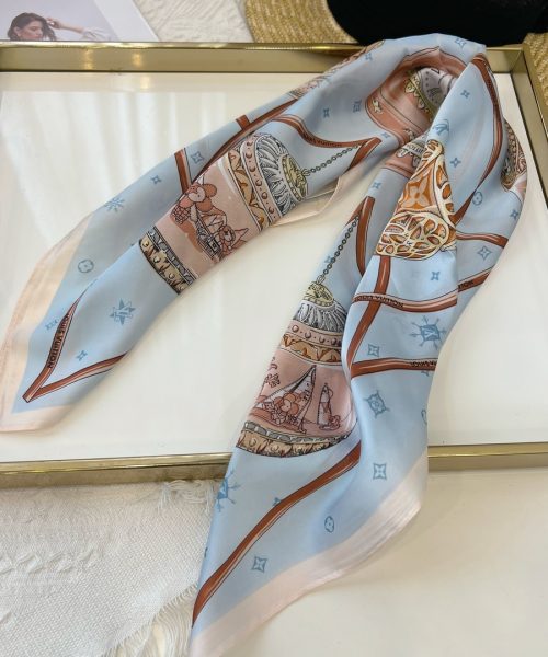 Louis Vuitton Monogram Square 70cm Silk Scarf (Random Style)