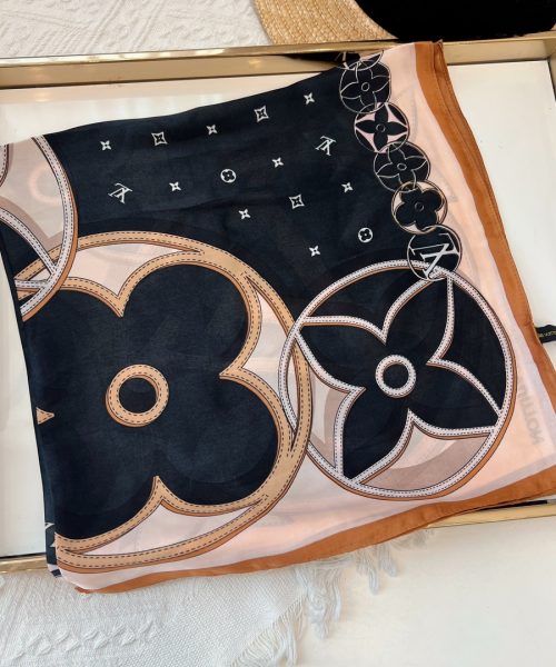 Louis Vuitton Monogram Square 70cm Silk Scarf (Random Style)