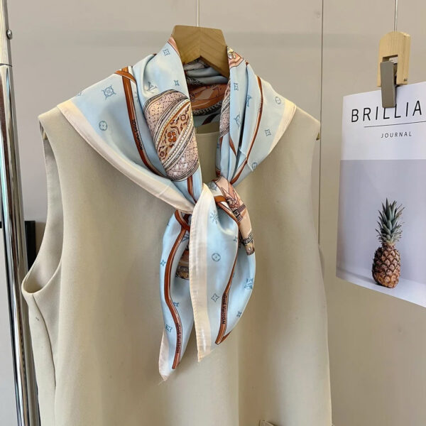 Louis Vuitton Monogram Square 70cm Silk Scarf