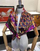 570771 Louis Vuitton Square 90 Silk Scarves