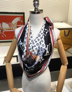 570756 Louis Vuitton Square 90 Silk Scarves
