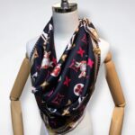 570821 Louis Vuitton Square 90 Silk Scarves