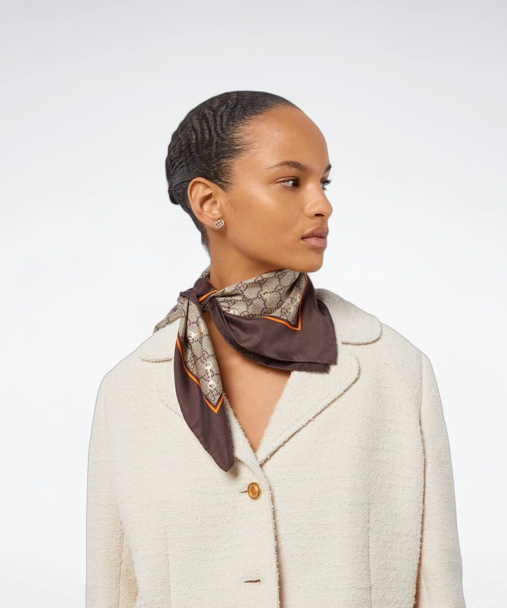 Gucci Square 70cm Silk Scarf (Random Style)