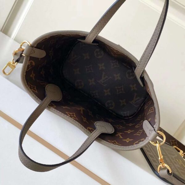 1:1 Replica Louis Vuitton LV Neverfull Bandoulière Inside Out BB Monogram Luxury Women Bag M12109 24cm