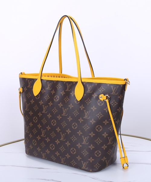 1:1 Replica Louis Vuitton LV Neverfull Bandoulière Inside Out MM Monogram Luxury Women Bag M12779 31cm/ 12.2in