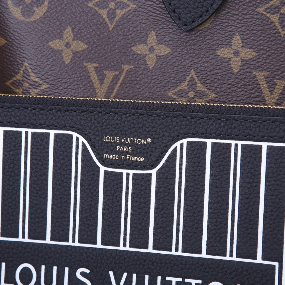 1:1 Replica Louis Vuitton LV Neverfull Inside Out MM Other Leathers Luxury Women Bag M11946 31cm/ 12.2in - Image 11