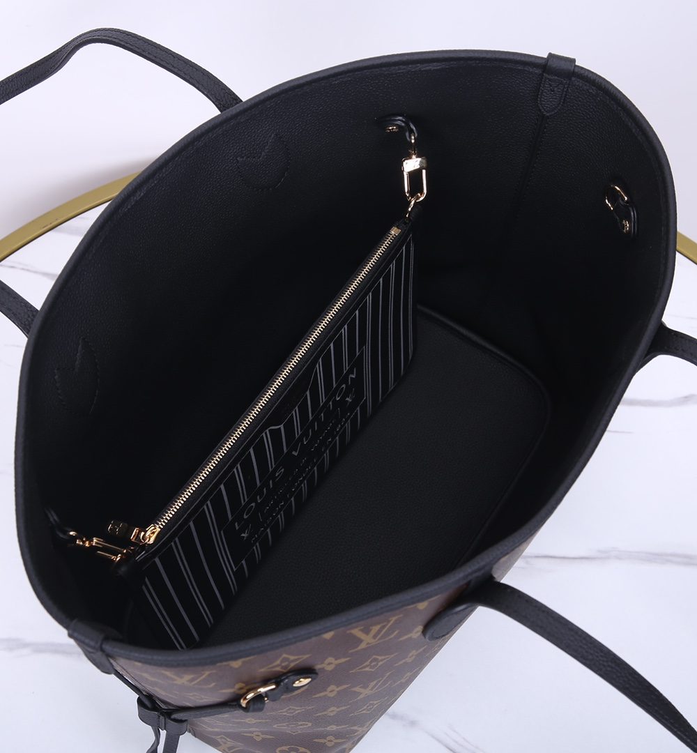 1:1 Replica Louis Vuitton LV Neverfull Inside Out MM Other Leathers Luxury Women Bag M11946 31cm/ 12.2in