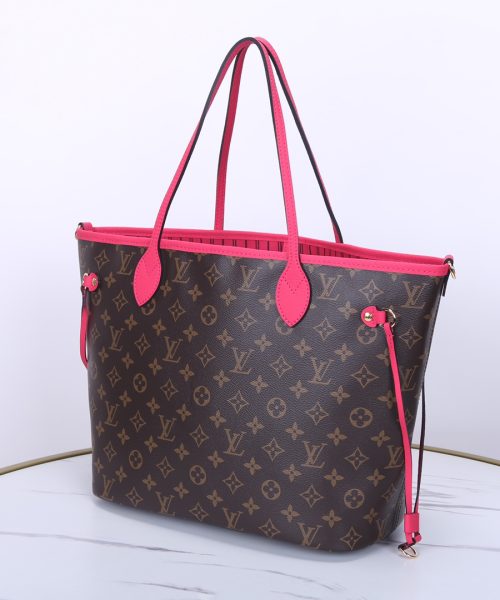 1:1 Replica Louis Vuitton LV Neverfull Bandoulière Inside Out MM Monogram Luxury Women Bag M12707 31cm/ 12.2in