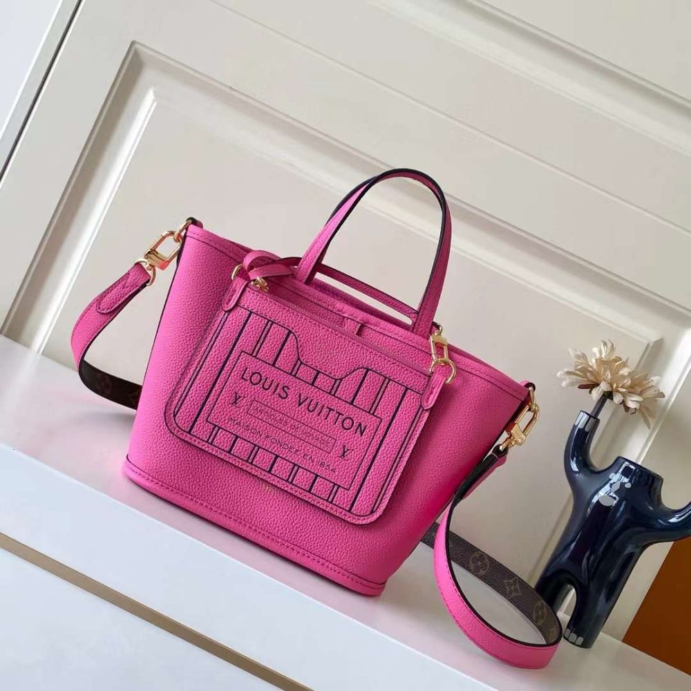 1:1 Replica Louis Vuitton LV Neverfull Bandoulière Inside Out BB Monogram Luxury Women Bag M12106 24cm - Image 7