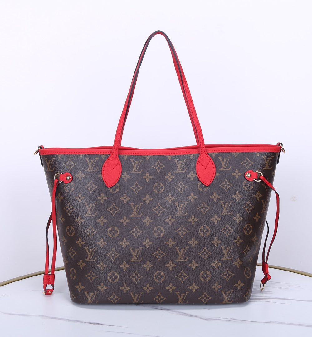 1:1 Replica Louis Vuitton LV Neverfull Bandoulière Inside Out MM Monogram Luxury Women Bag M12708 31cm/ 12.2in
