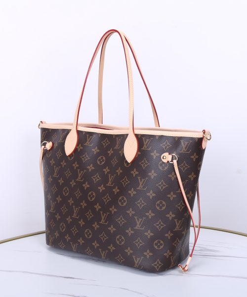 1:1 Replica Louis Vuitton LV Neverfull Bandoulière Inside Out MM Monogram Luxury Women Bag M12096 31cm/ 12.2in